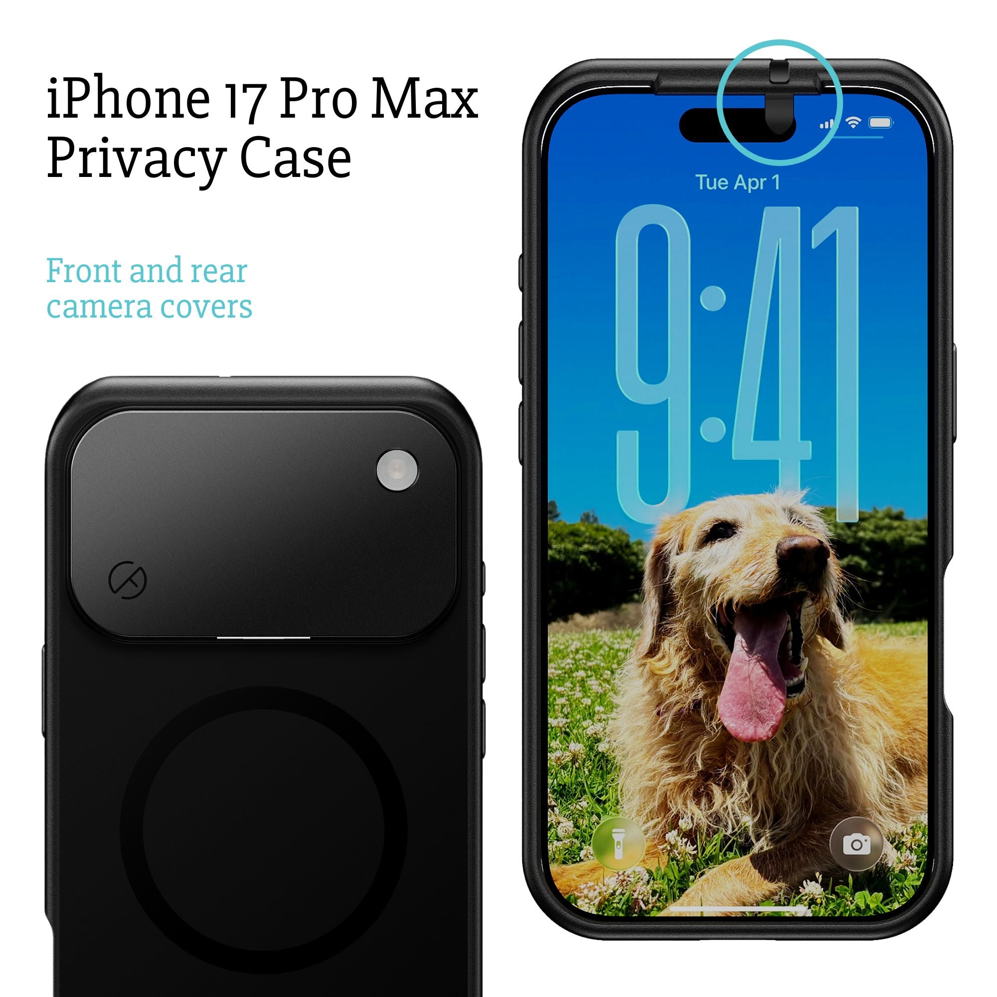 PRÉCOMMANDE - Coque de confidentialité pour iPhone 17, 17 Air, 17 Pro ou 17 Pro Max