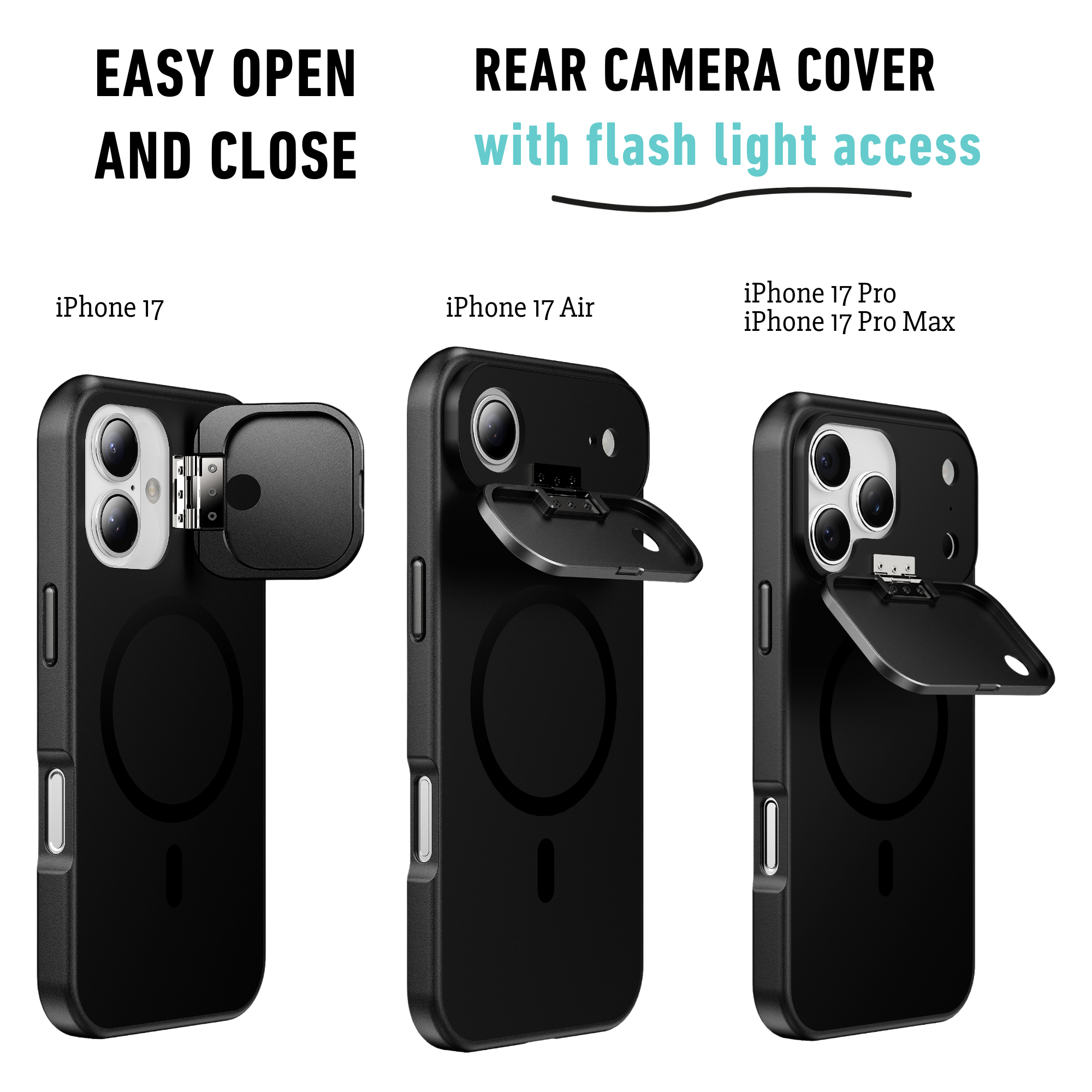 PRÉCOMMANDE - Coque de confidentialité pour iPhone 17, 17 Air, 17 Pro ou 17 Pro Max
