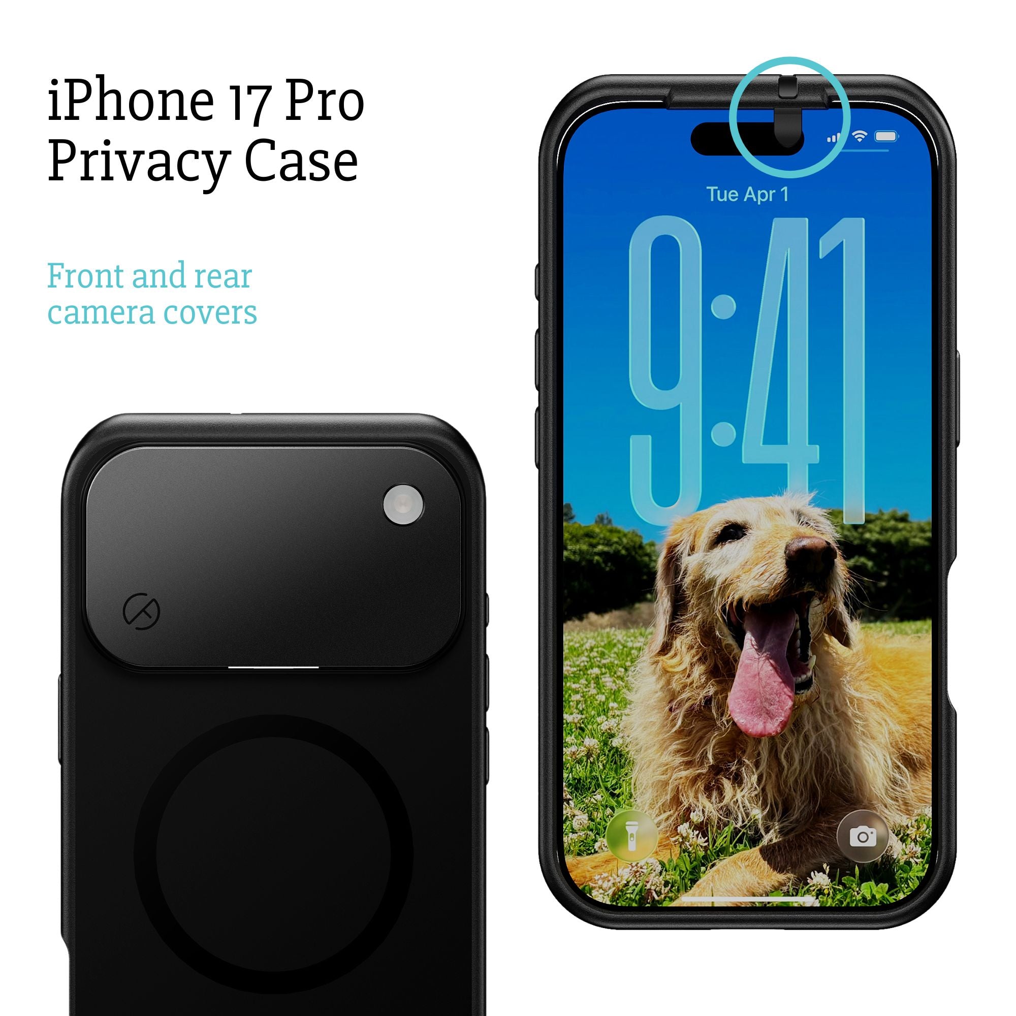 PRÉCOMMANDE - Coque de confidentialité pour iPhone 17, 17 Air, 17 Pro ou 17 Pro Max