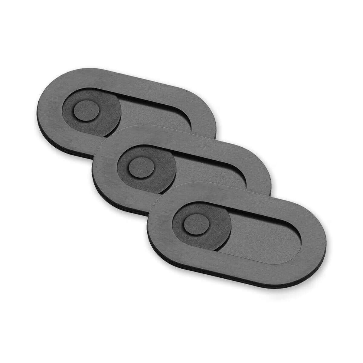 Spyslide® Cache-webcam 3-Pack | Noir ou Argent