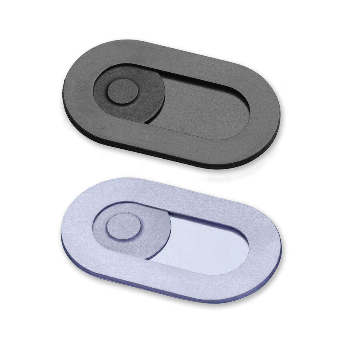 Spyslide® Cache webcam 2-Pack | Noir et Argent
