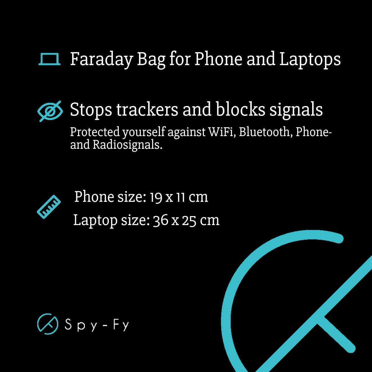 Sac Faraday pour téléphone (iPhone et smartphones)