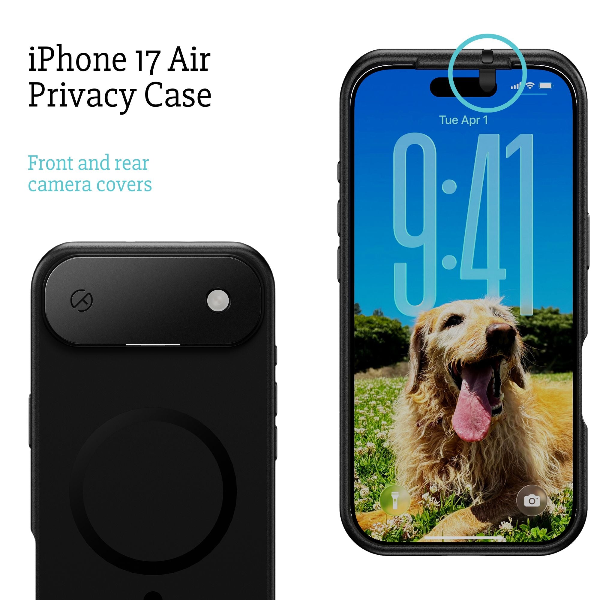 PRÉCOMMANDE - Coque de confidentialité pour iPhone 17, 17 Air, 17 Pro ou 17 Pro Max
