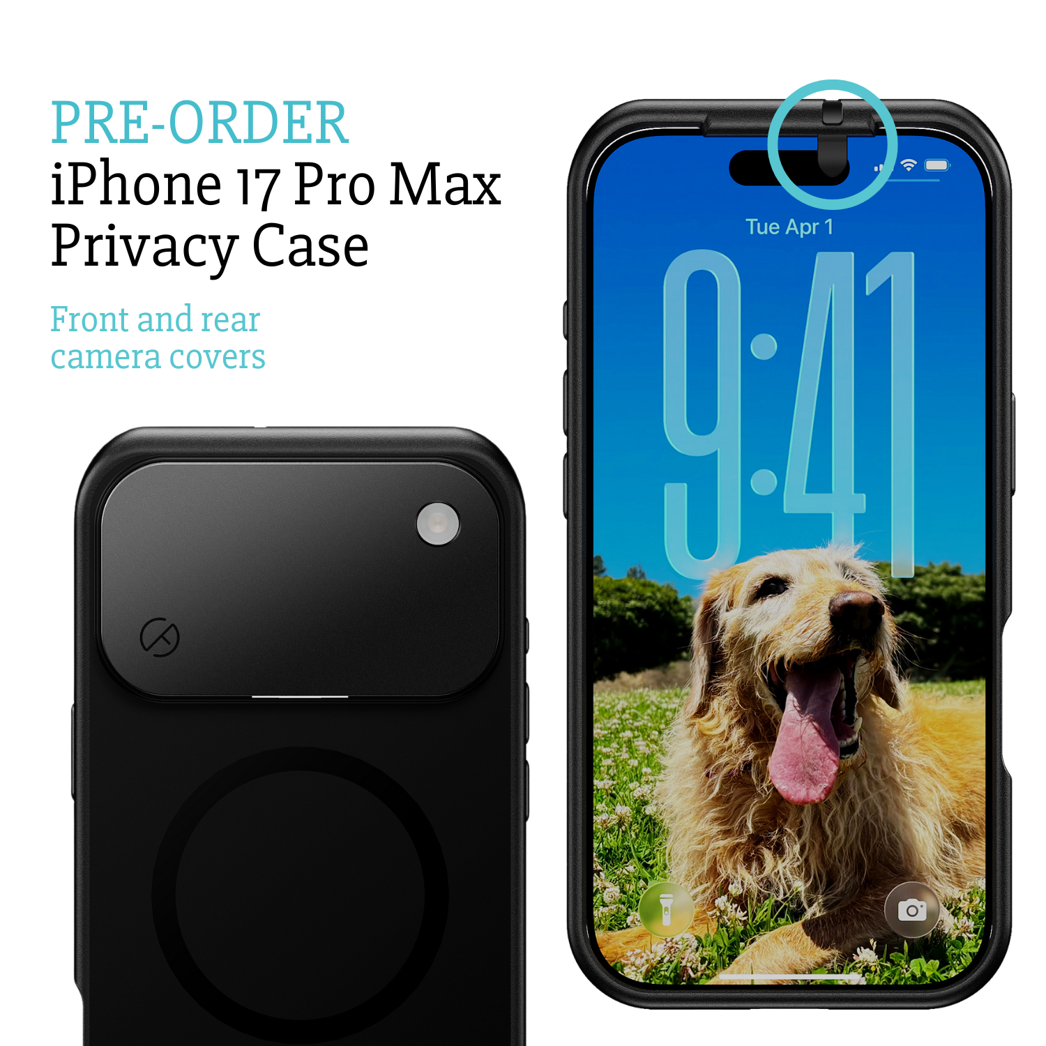 PRÉCOMMANDE - Coque de confidentialité pour iPhone 17, 17 Air, 17 Pro ou 17 Pro Max