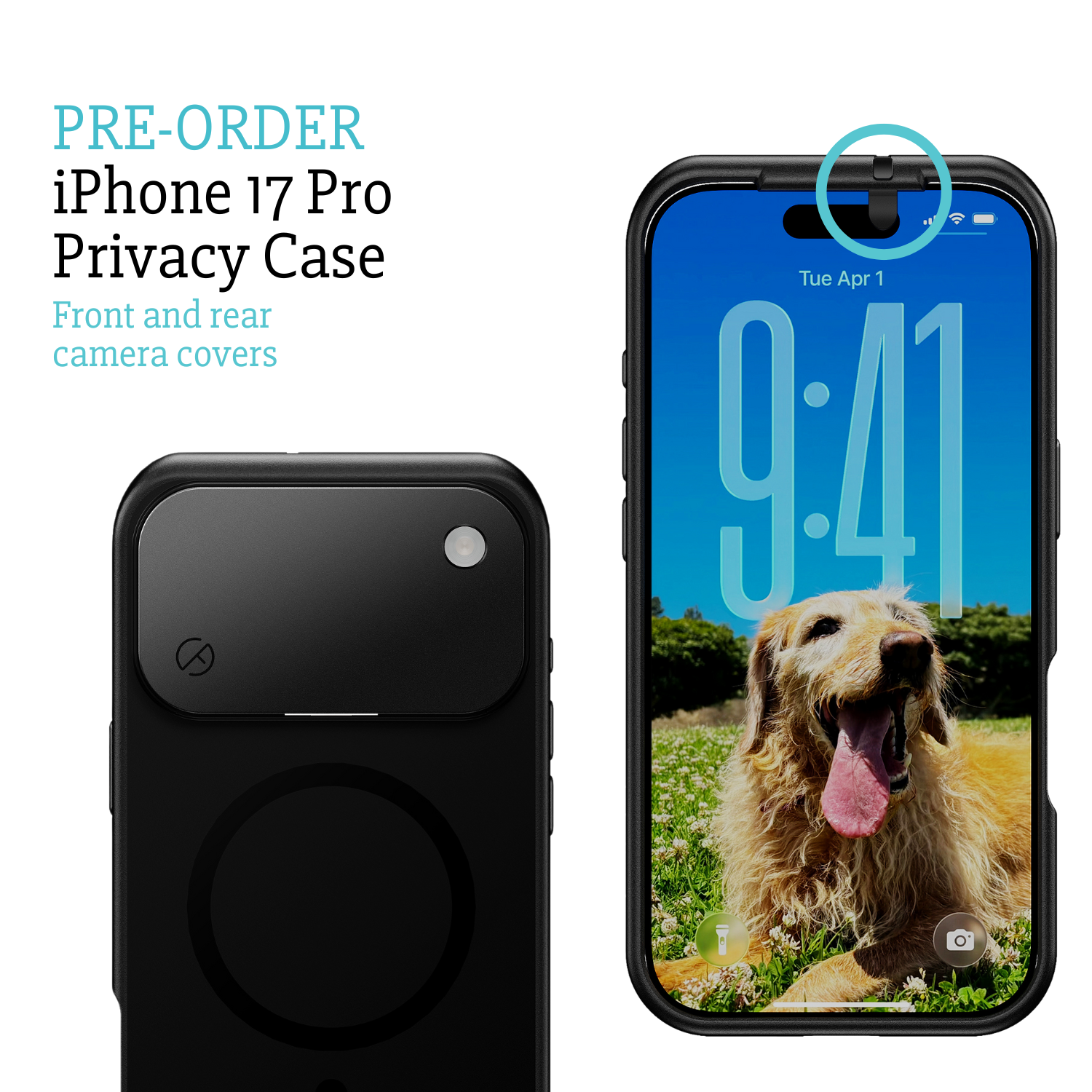 PRÉCOMMANDE - Coque de confidentialité pour iPhone 17, 17 Air, 17 Pro ou 17 Pro Max